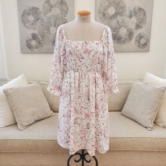 egs by éloges Square Neck Mini Dress sz 2XL - Picture 3 of 11